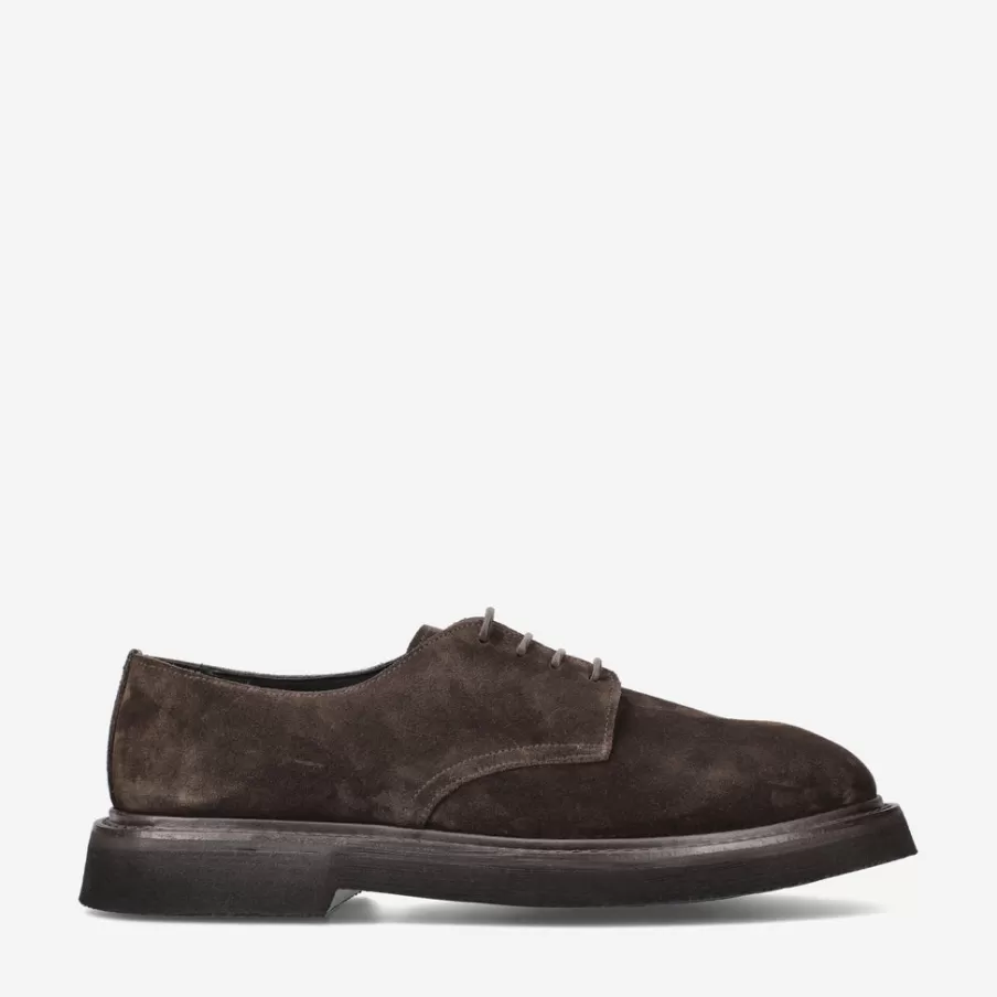 Cheap 32115A Suede Lace-Up Shoes Man Derby