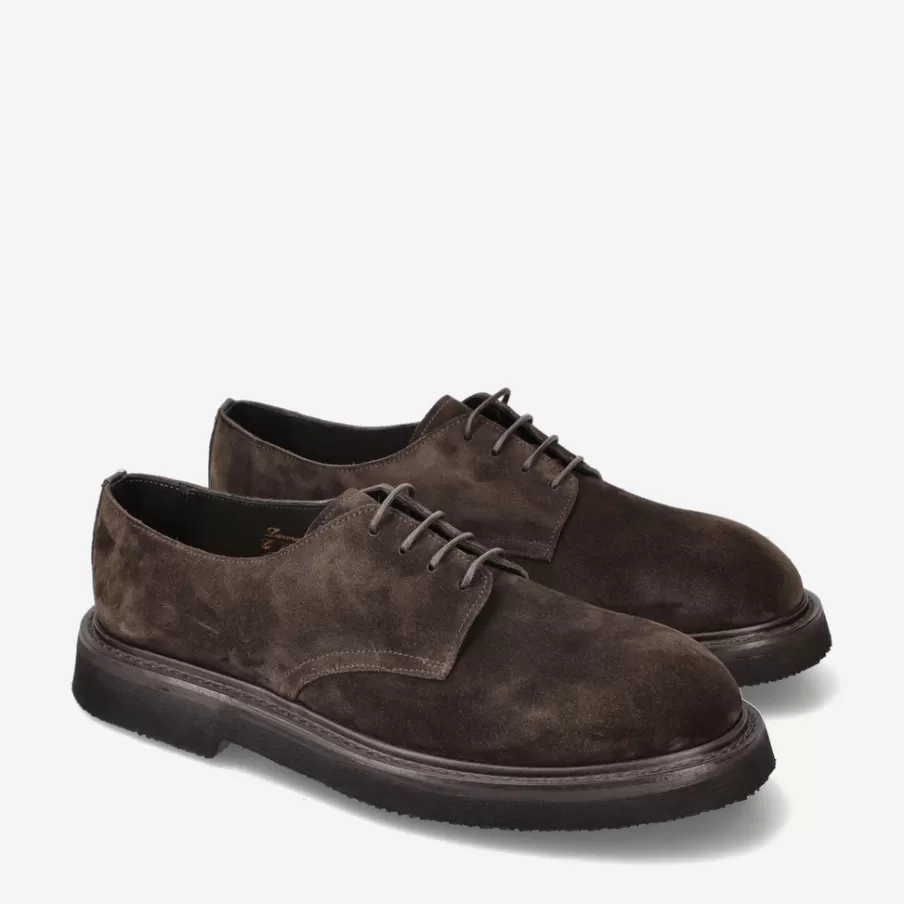 Cheap 32115A Suede Lace-Up Shoes Man Derby