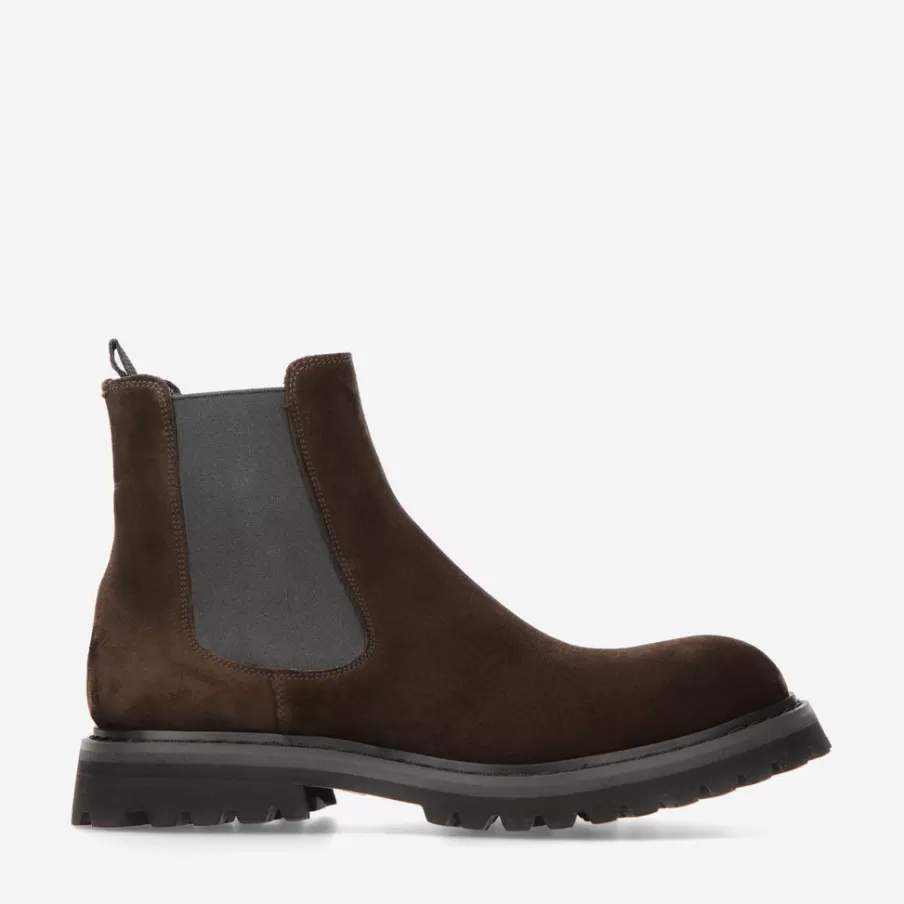 Sale Chelsea Boots 32143A In Suede Man Ankle Boots