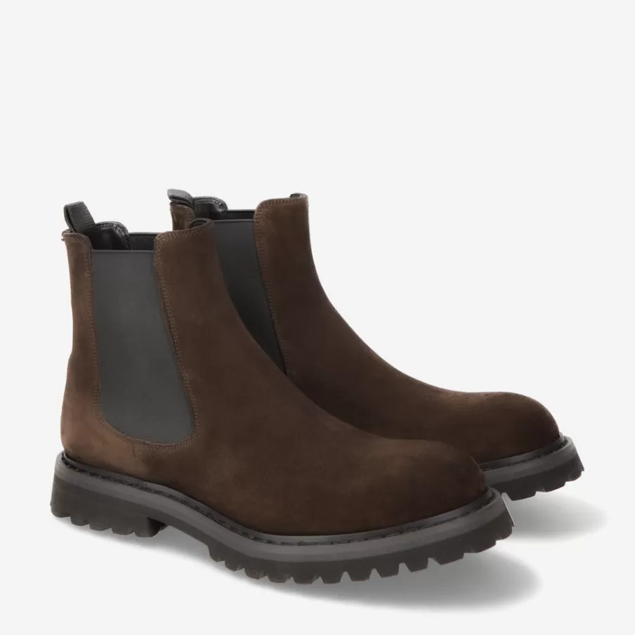 Sale Chelsea Boots 32143A In Suede Man Ankle Boots