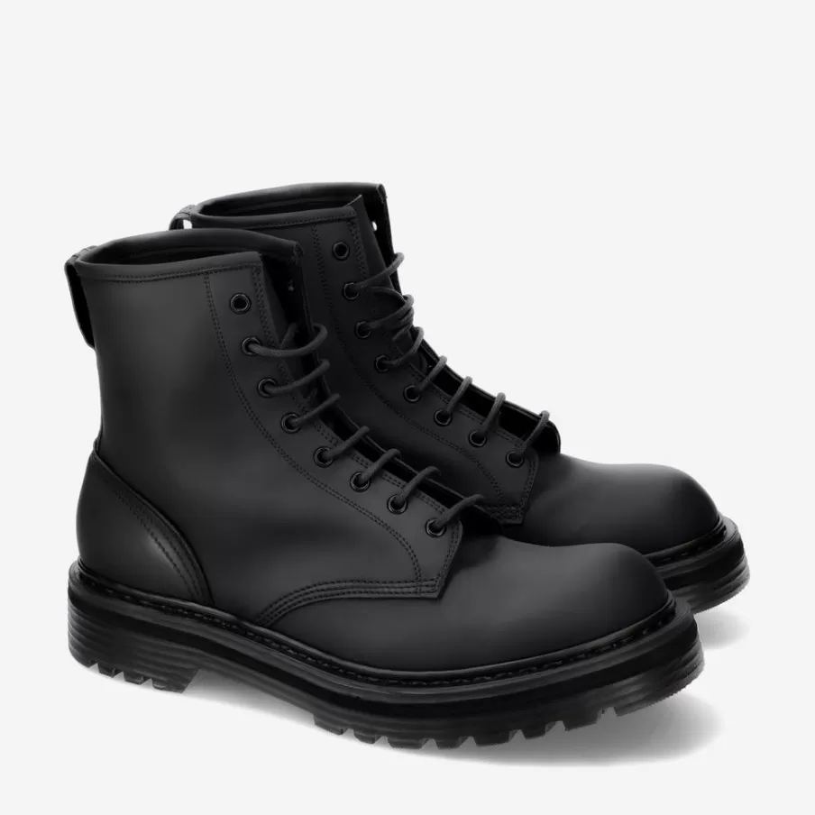 Outlet Combat Boot 31543Ts Rubberized Man Ankle Boots