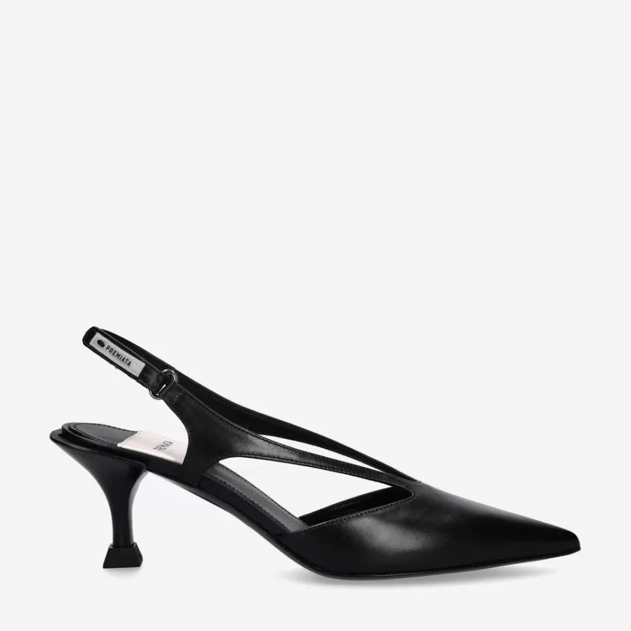 Best Sale M6425A Slingback Pumps In Calfskin Woman Decollete