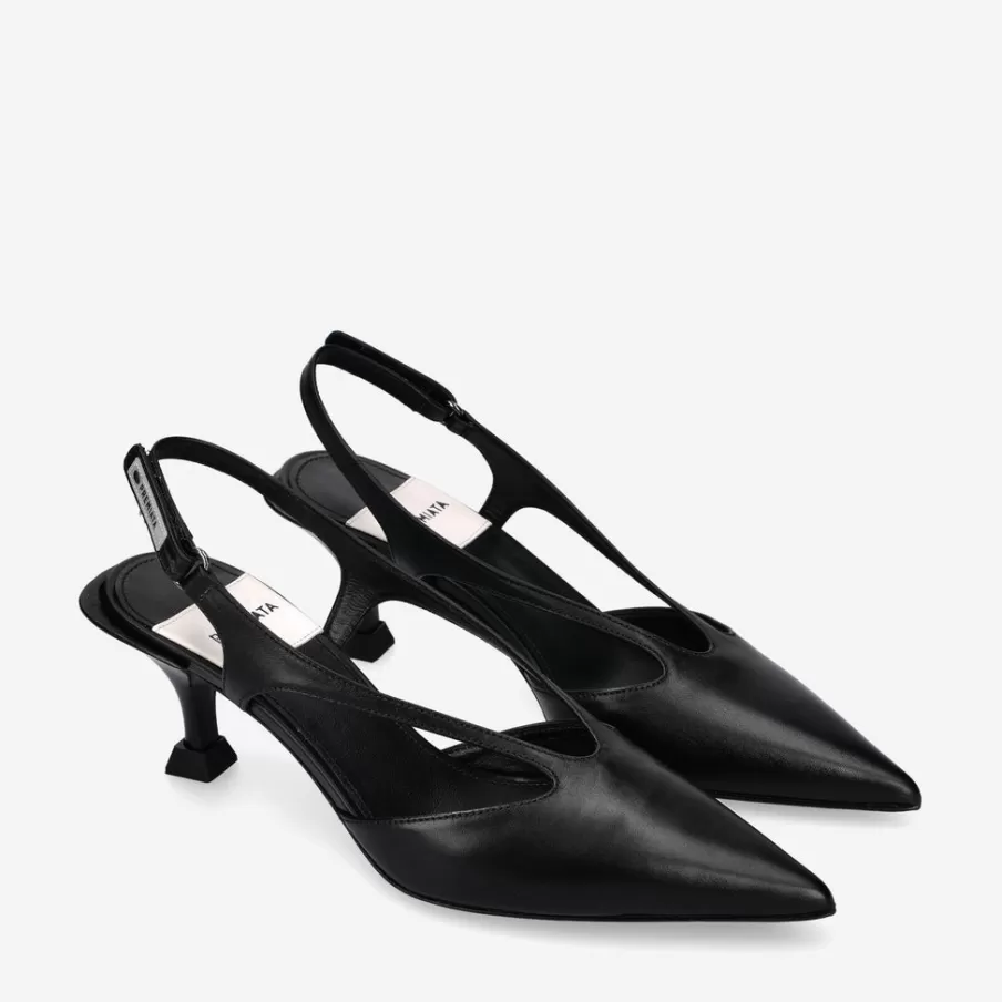 Best Sale M6425A Slingback Pumps In Calfskin Woman Decollete