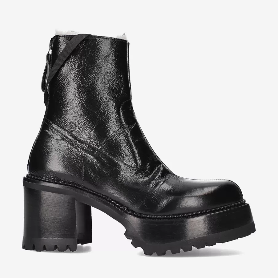 Fashion Mcqueen M3798Mna Ankle Boots In Calfskin Woman Ankle Boots